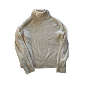 Filoro Ivory Cashmere Turtleneck Sweater Women's XS